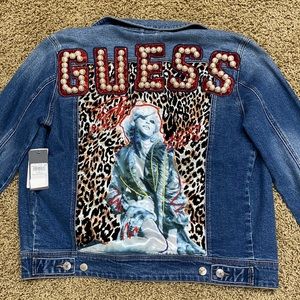 NWT Guess Bengal Biker 90’s Icon Jean Jacket (S)